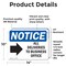 Signmission All Deliveries To Business Office Sign With Symbol, 14 in W x Rectangle, Vinyl Decal OS-2PACK-NS-D-1014-L-10095 - alternate 2